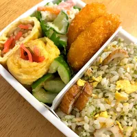 Snapdishの料理写真:竹輪の磯チャーハン弁当|杏都さん