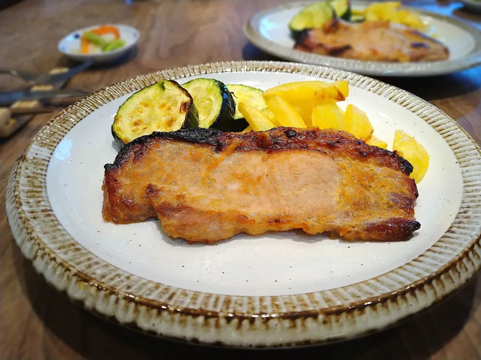 豚肉の味噌漬け焼き|古尾谷りかこさん