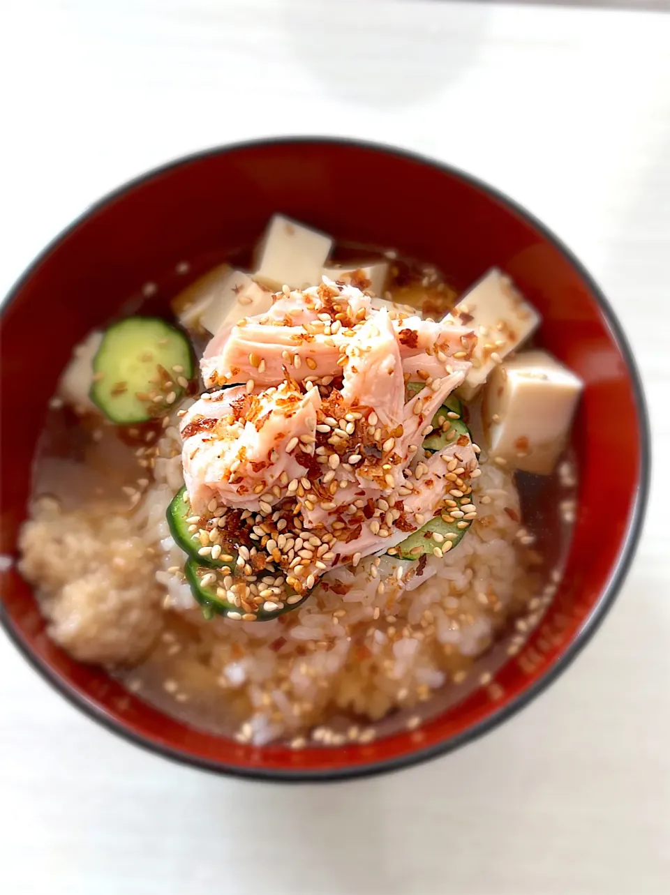 鶏だし醤油の冷やご飯|HAPPYさん