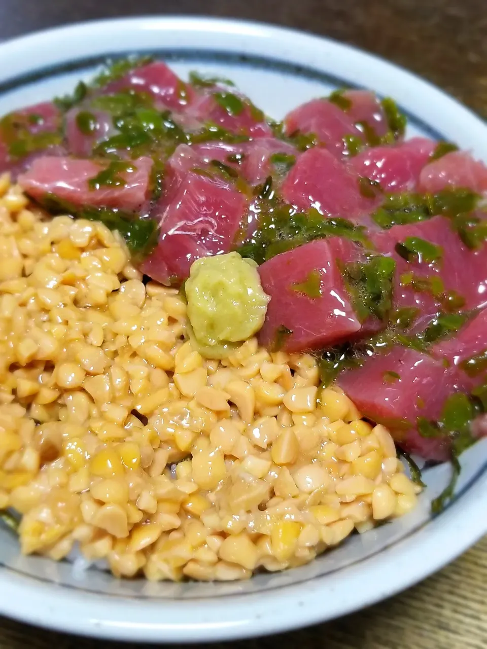 パパ作👨マグロめかぶ納豆丼|ぱんだのままんさん