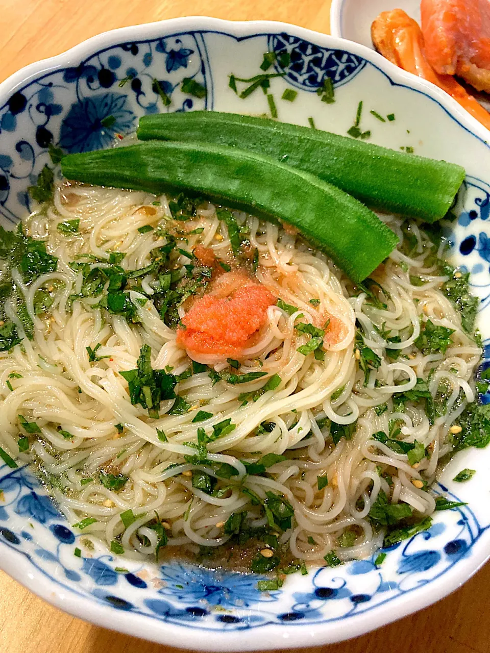 男子ごはんから！大葉と明太子の胡麻ソーメン🥢|keitanさん