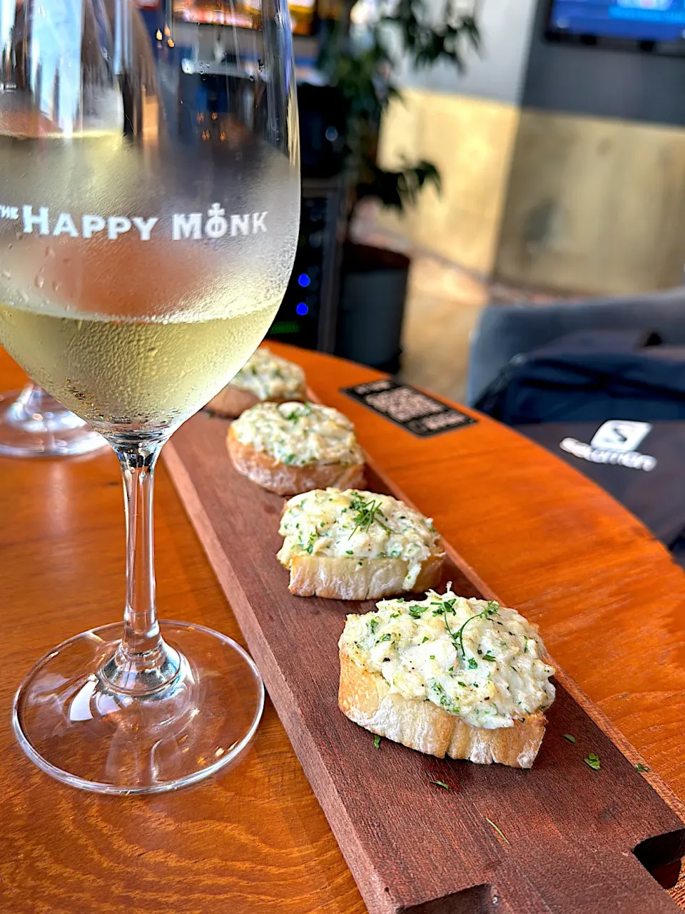 Crabmeat on toast @ Happy Monk in 壹分汇深圳|H2Oさん