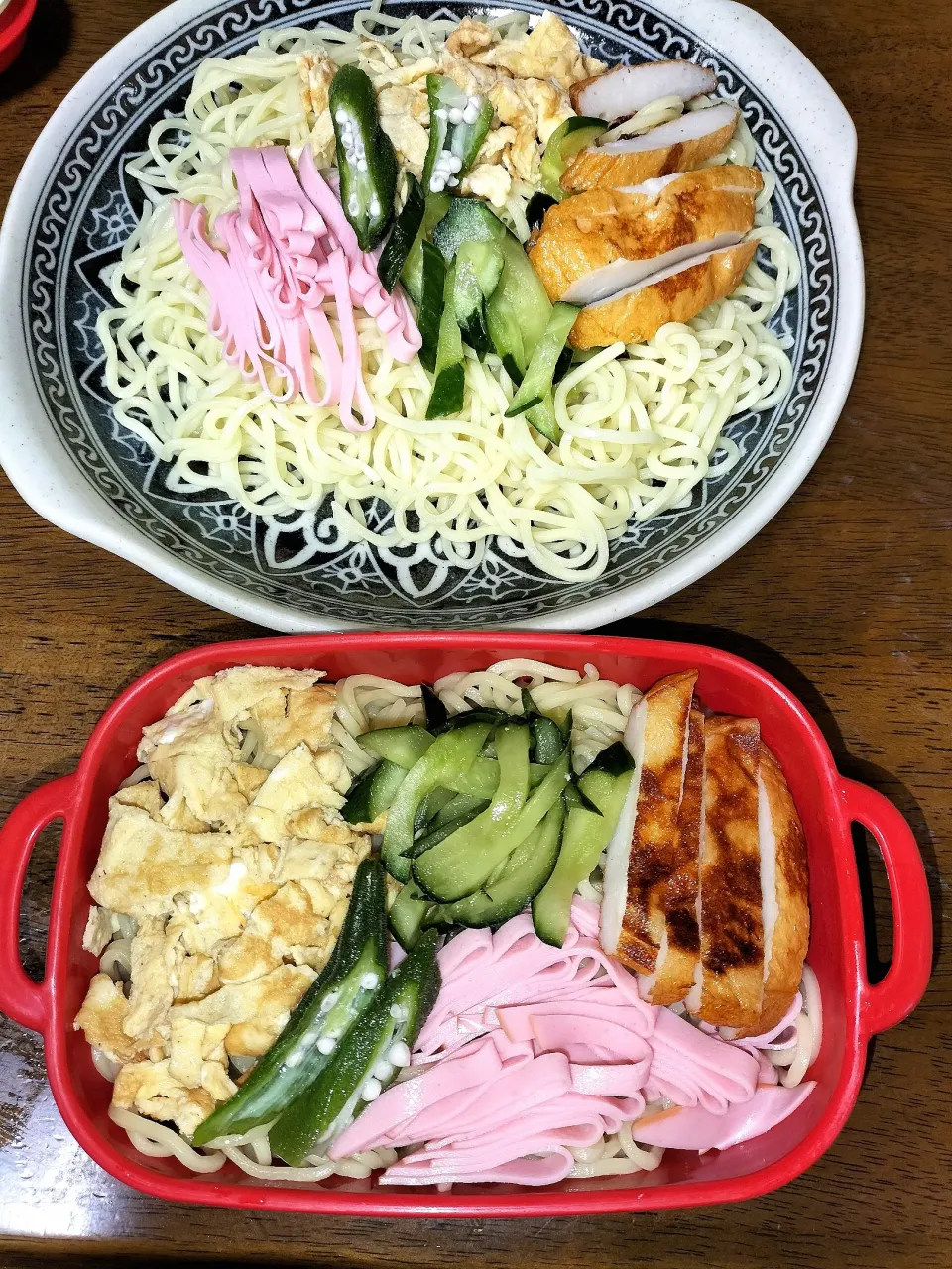 Snapdishの料理写真:私弁当🍱と
　旦那昼ご飯

旦那は今日から盆休み😮‍💨|miimiさん