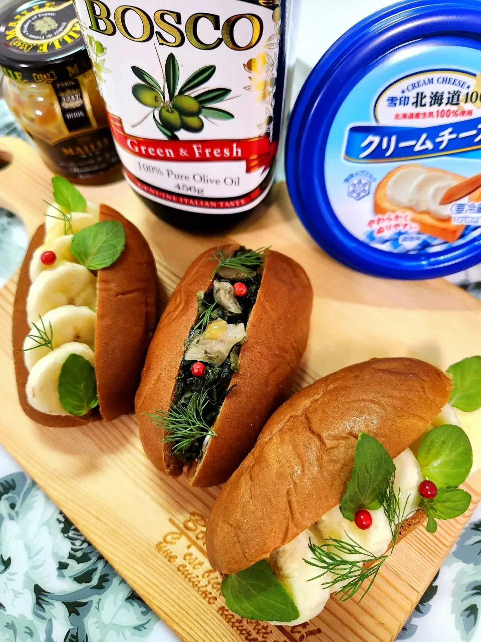 Snapdishの料理写真:🔷あるもんで黒糖ミニロールサンド🥪🔷|@きなこさん