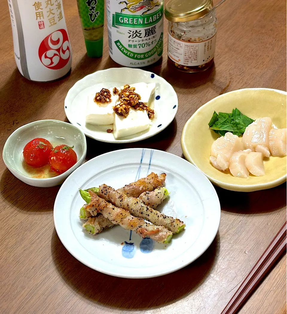 Snapdishの料理写真:お一人様晩ごはん|あっつさん