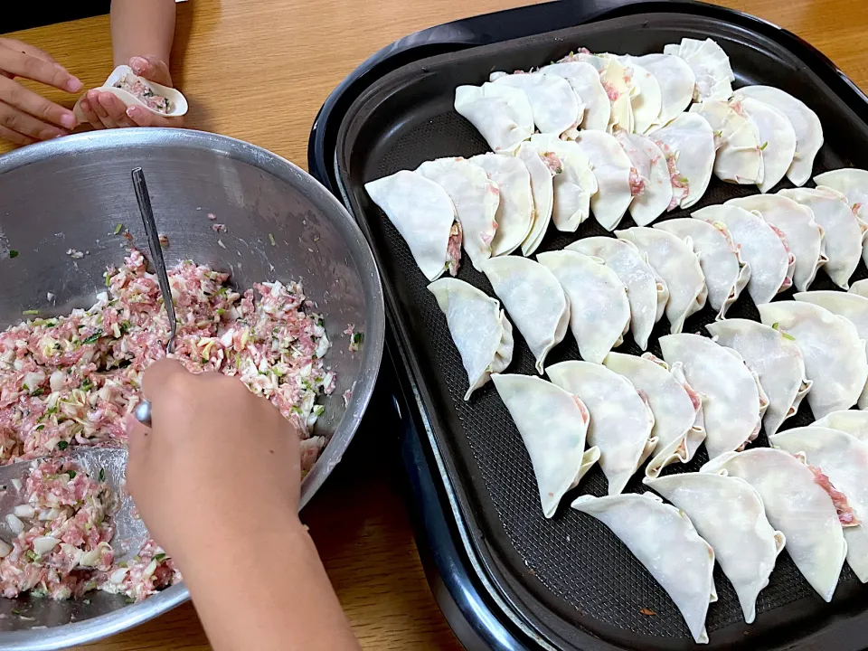 ＊夏休み🌻みんなで餃子パーティー🥟✨＊|＊抹茶＊さん