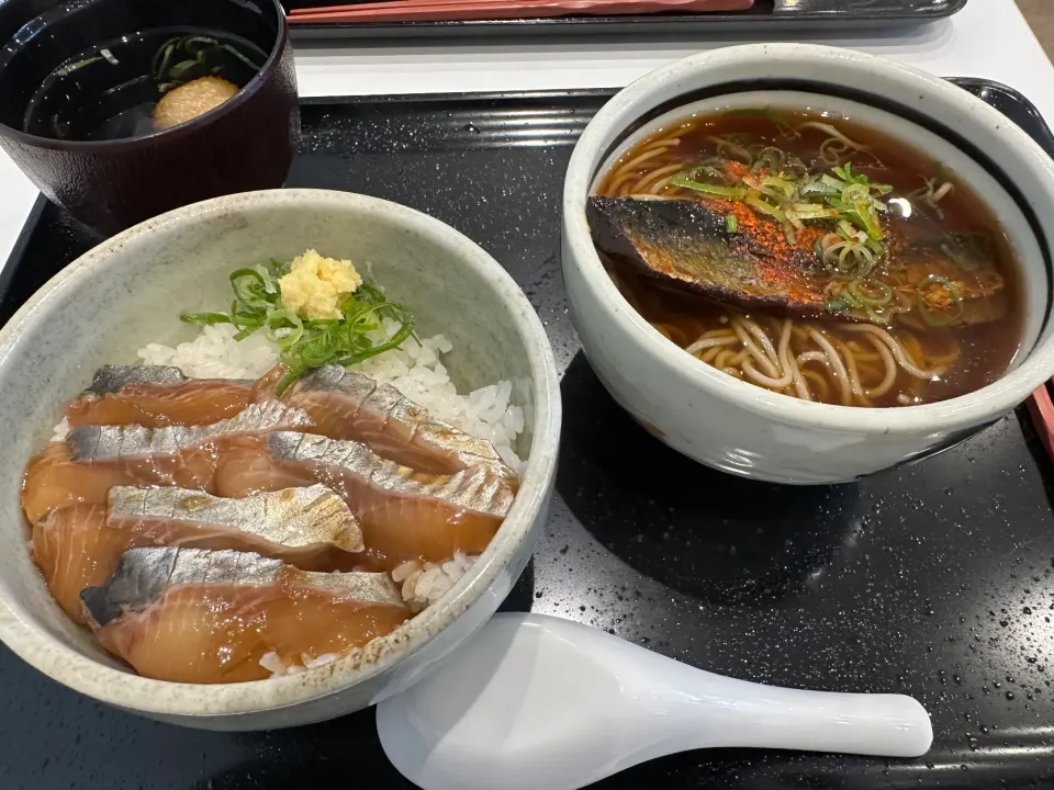 ミニニシンそば、ミニ漬けニシン丼🐟|buhizouさん