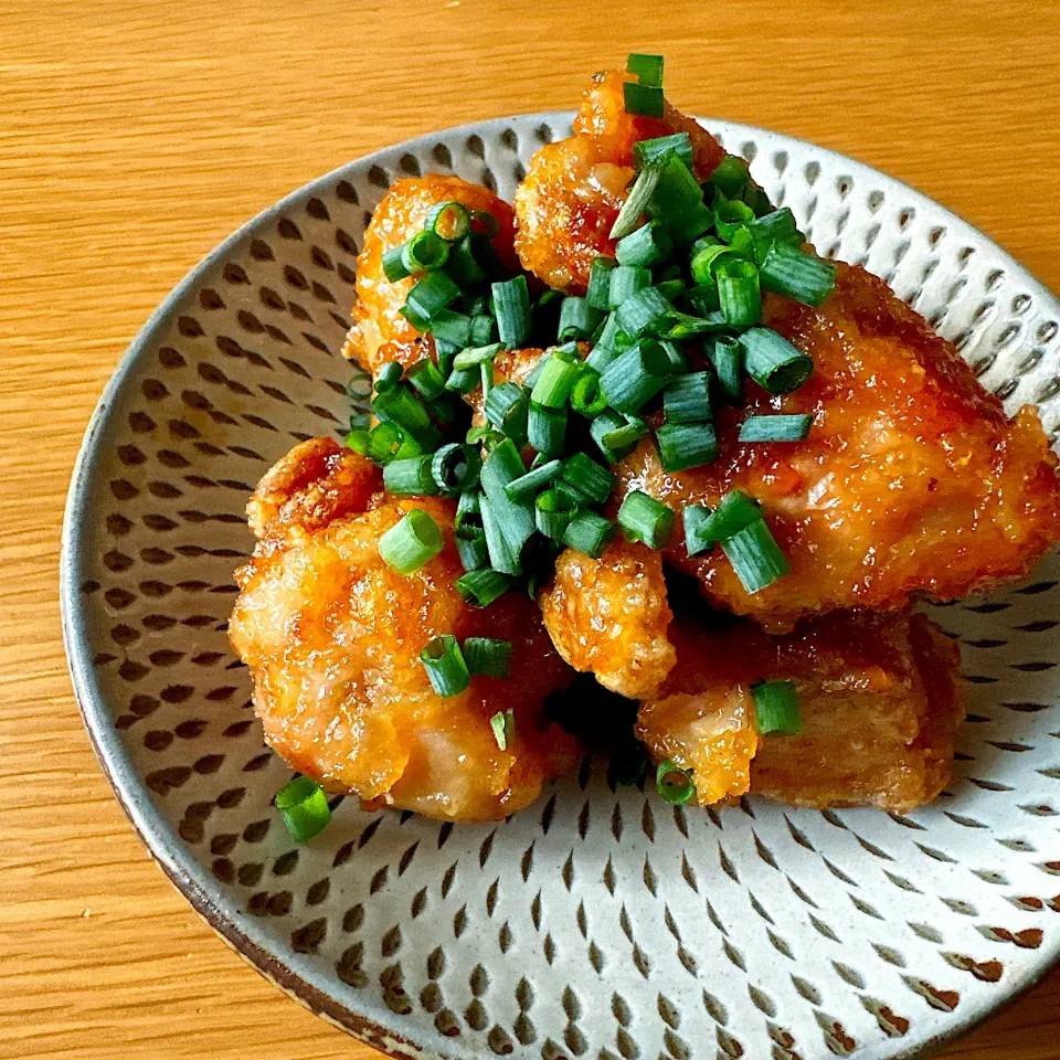 揚げ焼き鶏のたれ絡め|りさん