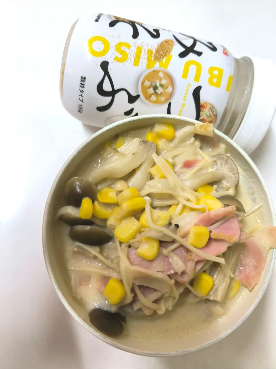 Snapdishの料理写真:粒味噌ミルクスープ|みぽりんさん