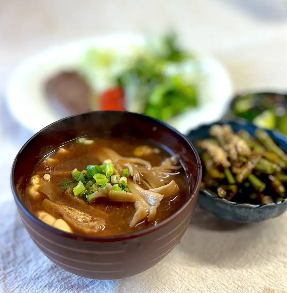 舞茸と豆腐のお味噌汁|かっちゃん杉さん