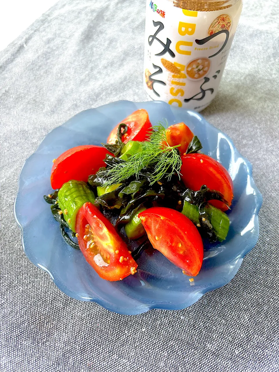 Snapdishの料理写真:夏野菜の味噌中華和え|さちっぺさん