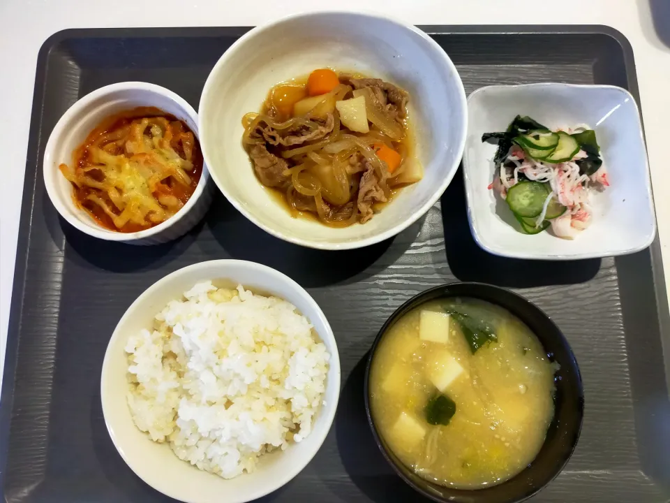 Snapdishの料理写真:肉じゃが飯|ちーーさん