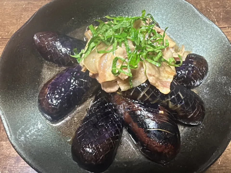 茄子の煮浸し|ぽんちさん