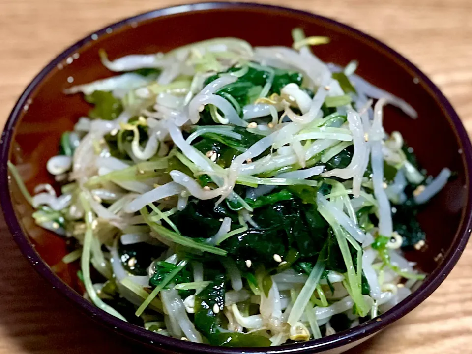 ☆もやしと水菜の胡麻ぽん酢和え|まぁたんさん