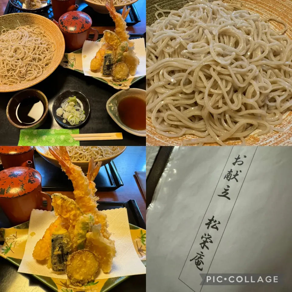 墓参帰路、お決まりの鰻ではなくあまりの暑さにお蕎麦を。富士見市にある松栄庵にて、大海老天せいろを。蕎麦も天麩羅もここ絶品なのです。美味しくいただきました。|sniper66さん