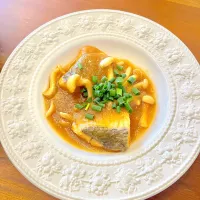 Snapdishの料理写真:🐟シャケのみぞれ煮|Liyeさん