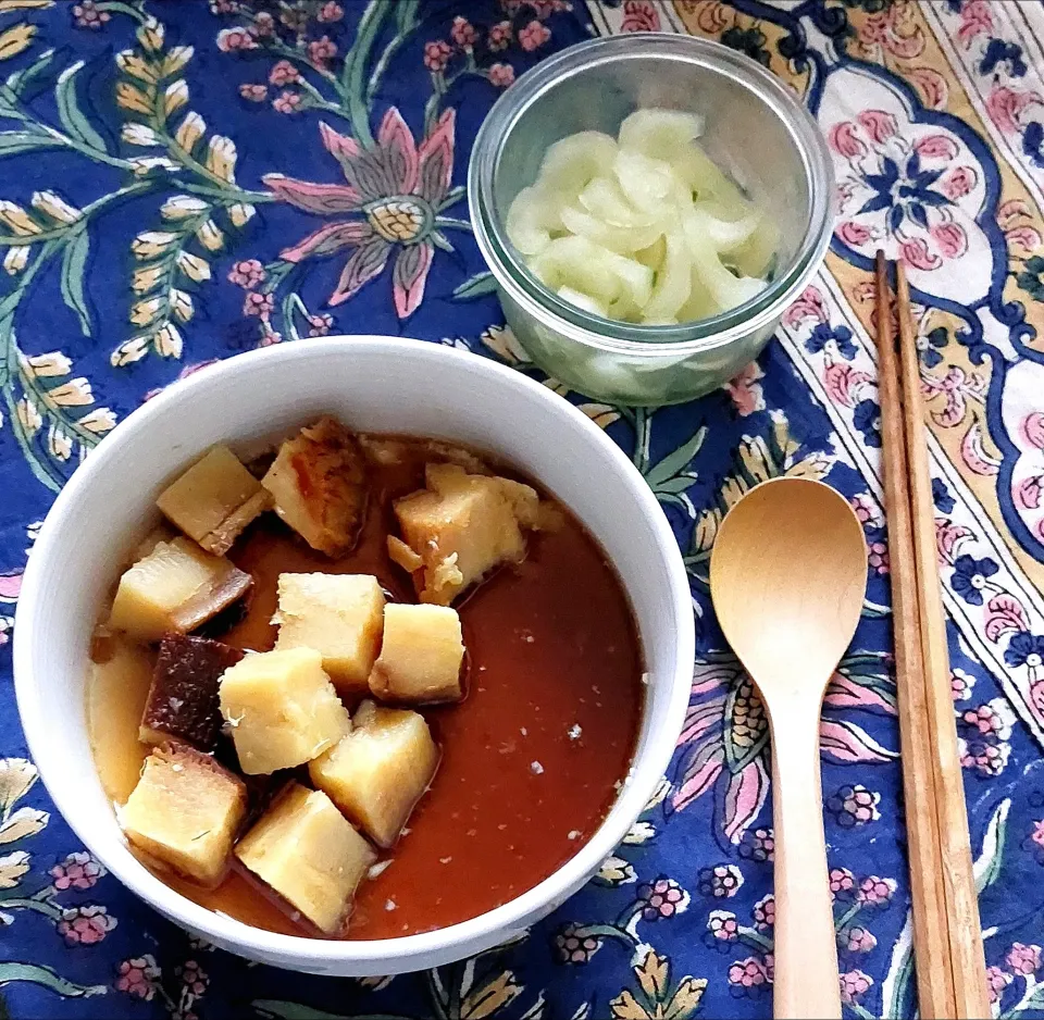 豆花＆焼きいも|きつねさん