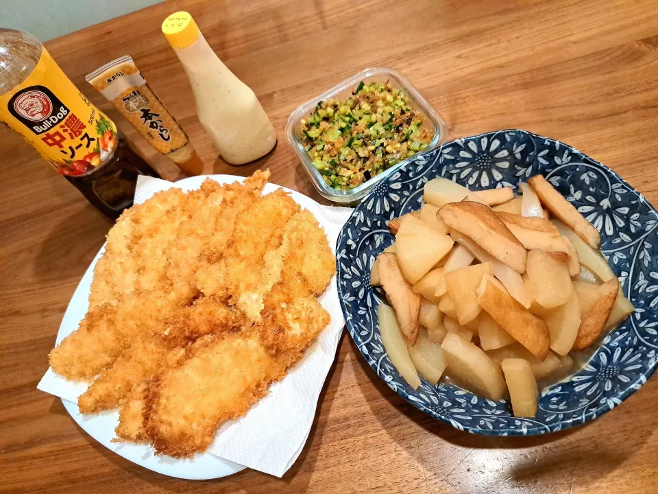 ササミカツ　大根さつま煮物　やたら|m aさん