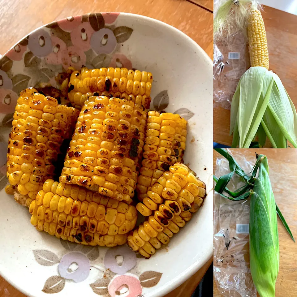 生とうもろこし🌽焼き|るみおんさん