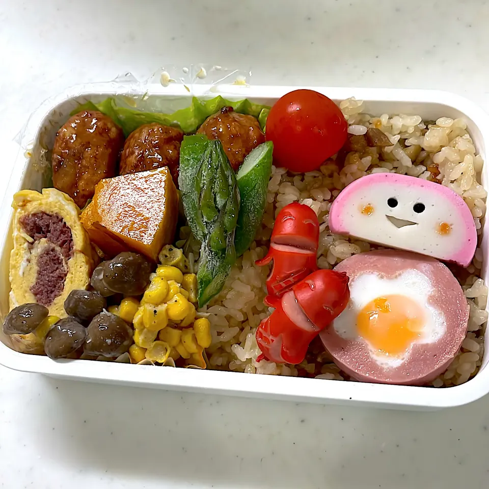 Snapdishの料理写真:2024年8月15日　オレ弁当♪|クッキングおやぢさん