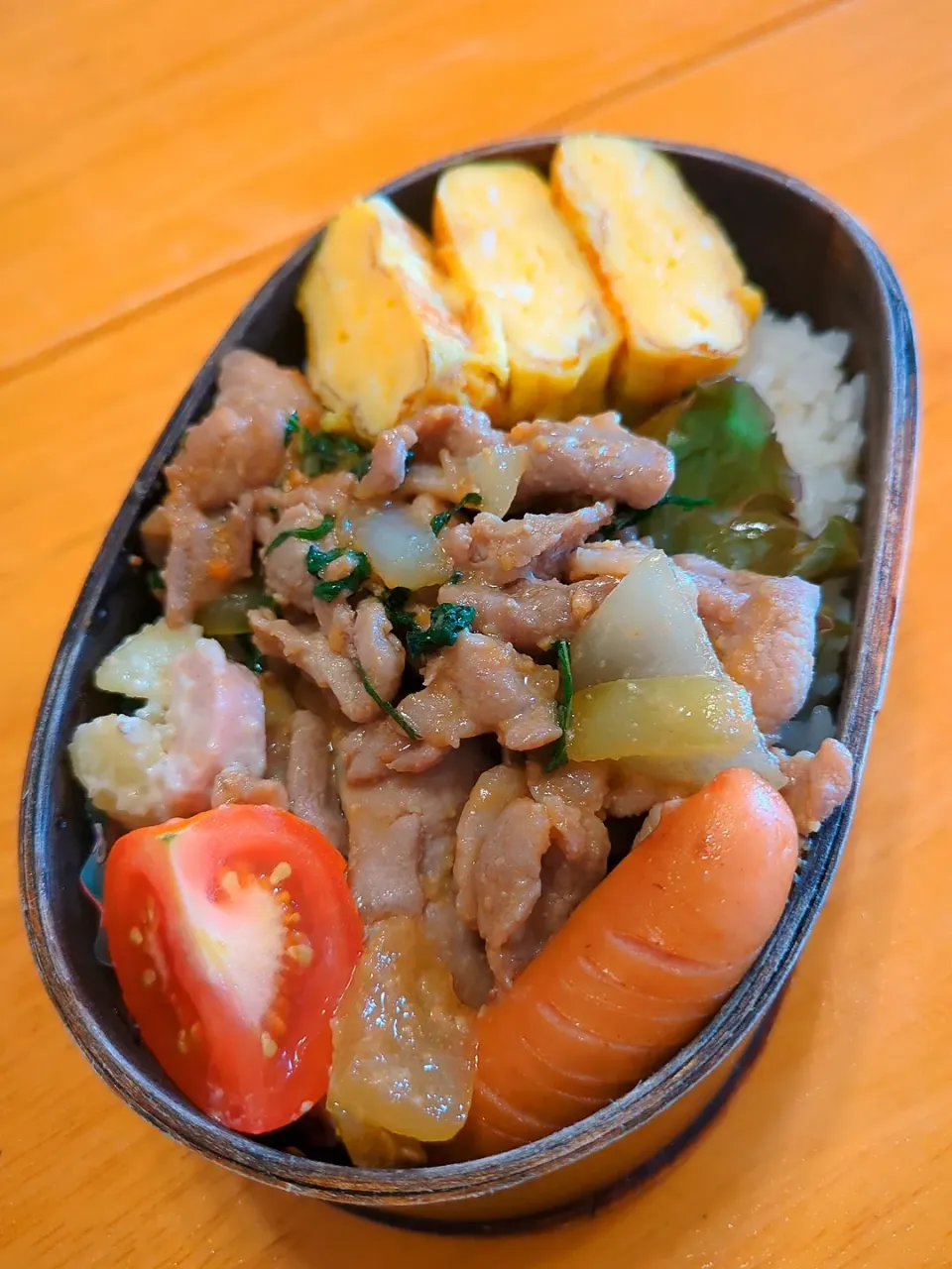 Snapdishの料理写真:豚肉大葉味噌焼き弁当！|さやかさん