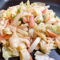 Snapdishの料理写真:つぶみそクミンの野菜炒め|あやさん