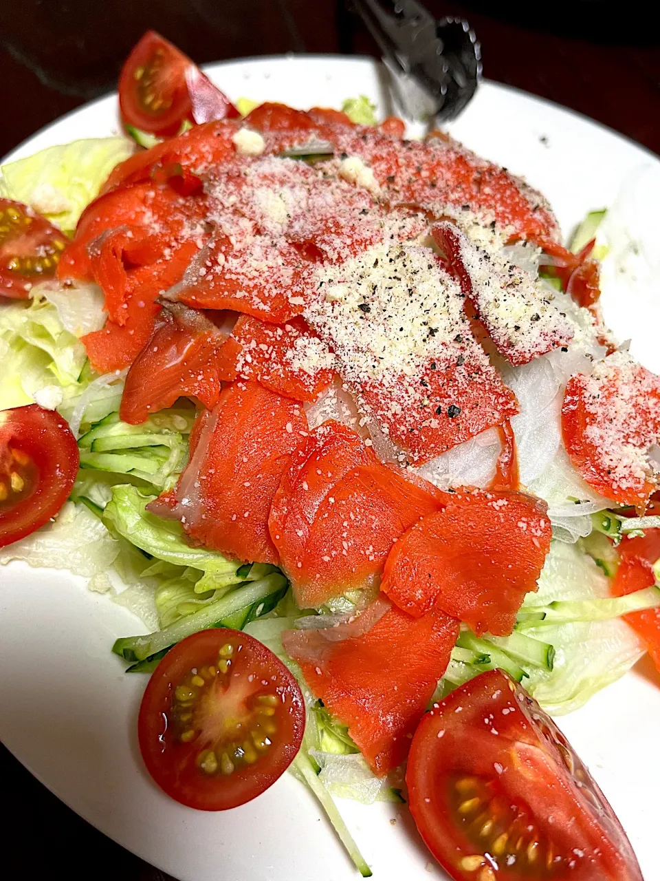 サーモンサラダ  とにかく完成から食べるまでが早すぎ|ちーさん