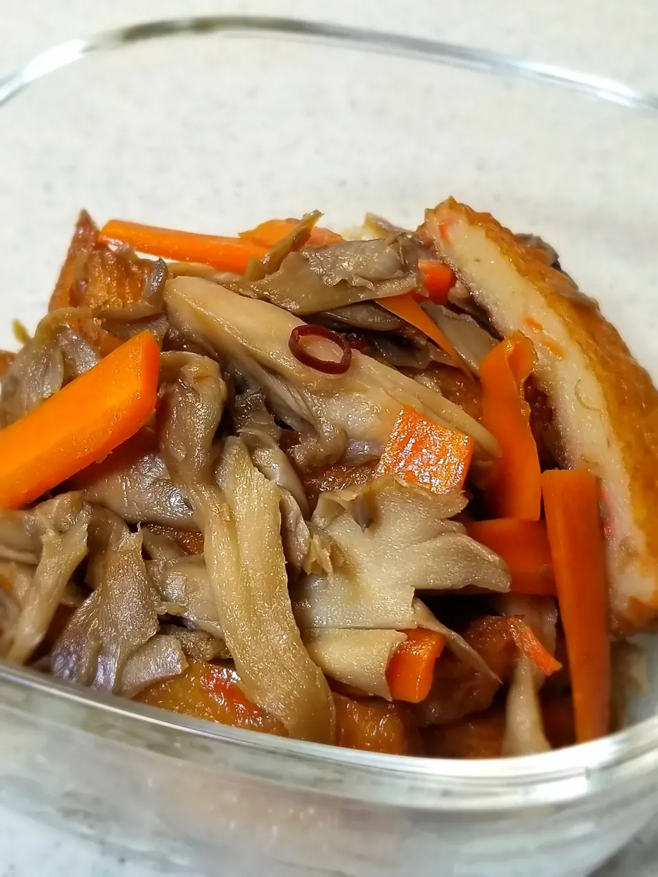 舞茸とさつま揚げのきんぴら|ぱんだのままんさん