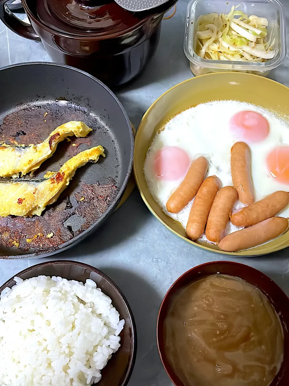 Snapdishの料理写真:雑な朝ご飯|TACOMAMAさん