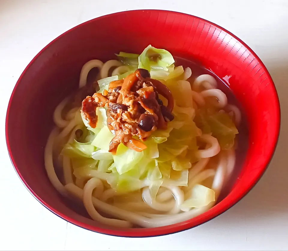 Snapdishの料理写真:中華スープのキャベツうどん|ナナさん