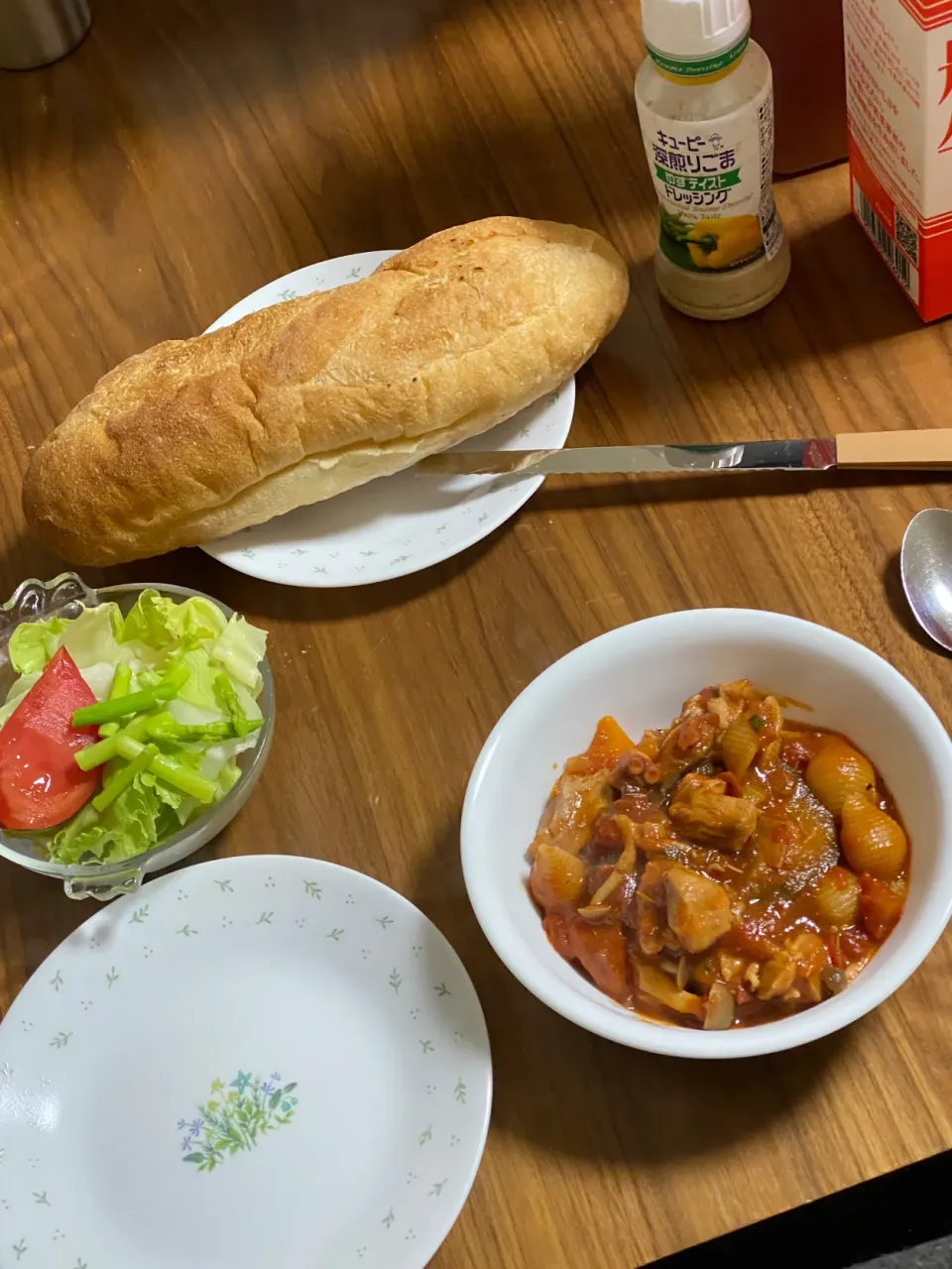 夜　チキントマト煮|みちくんさん