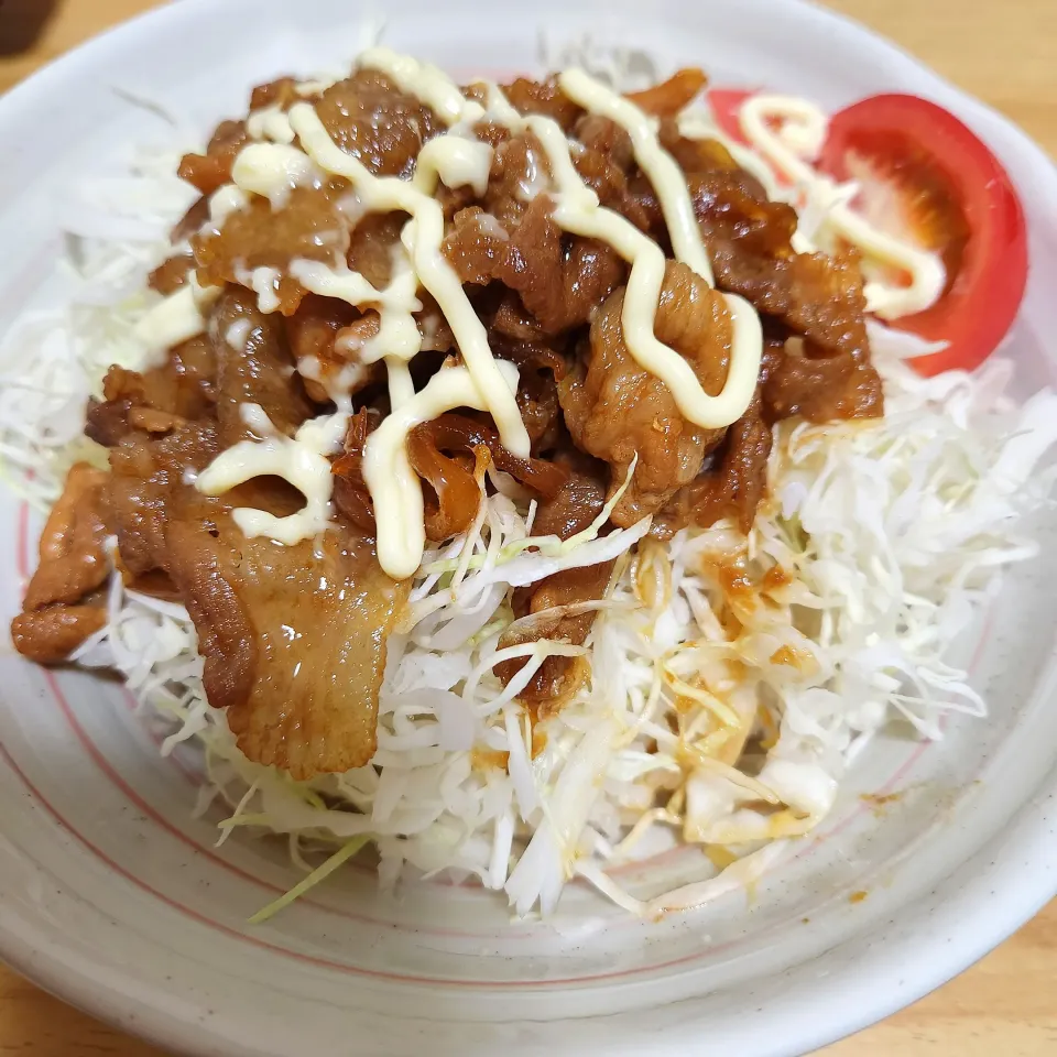 しょうが焼き丼|おでんくんさん