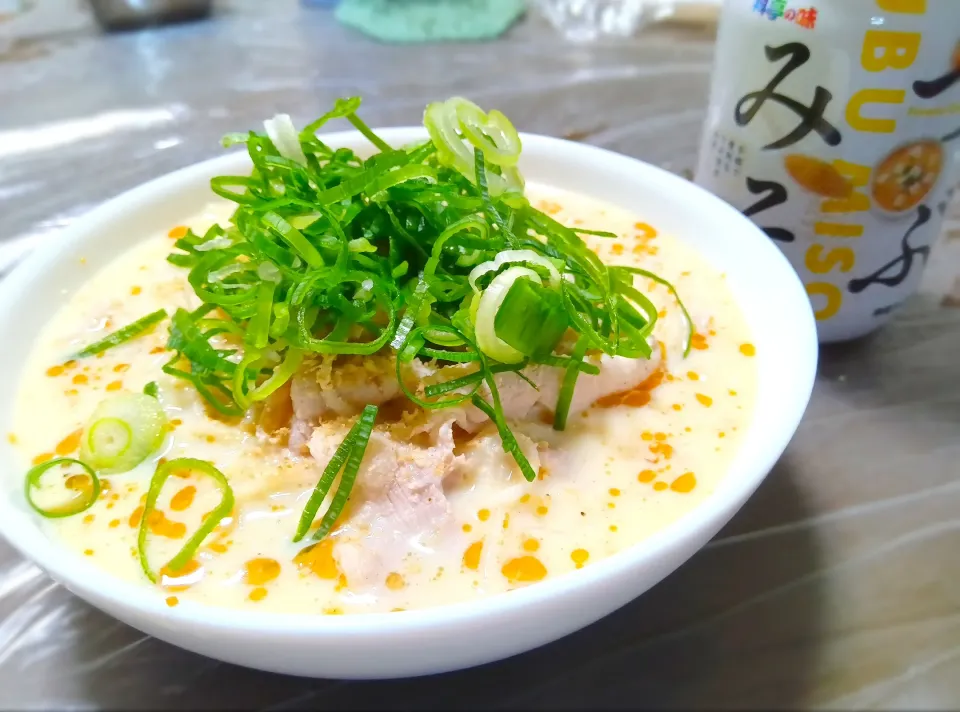 つぶみそ入り冷しごま味噌豆乳素麺|はるなつ母さん