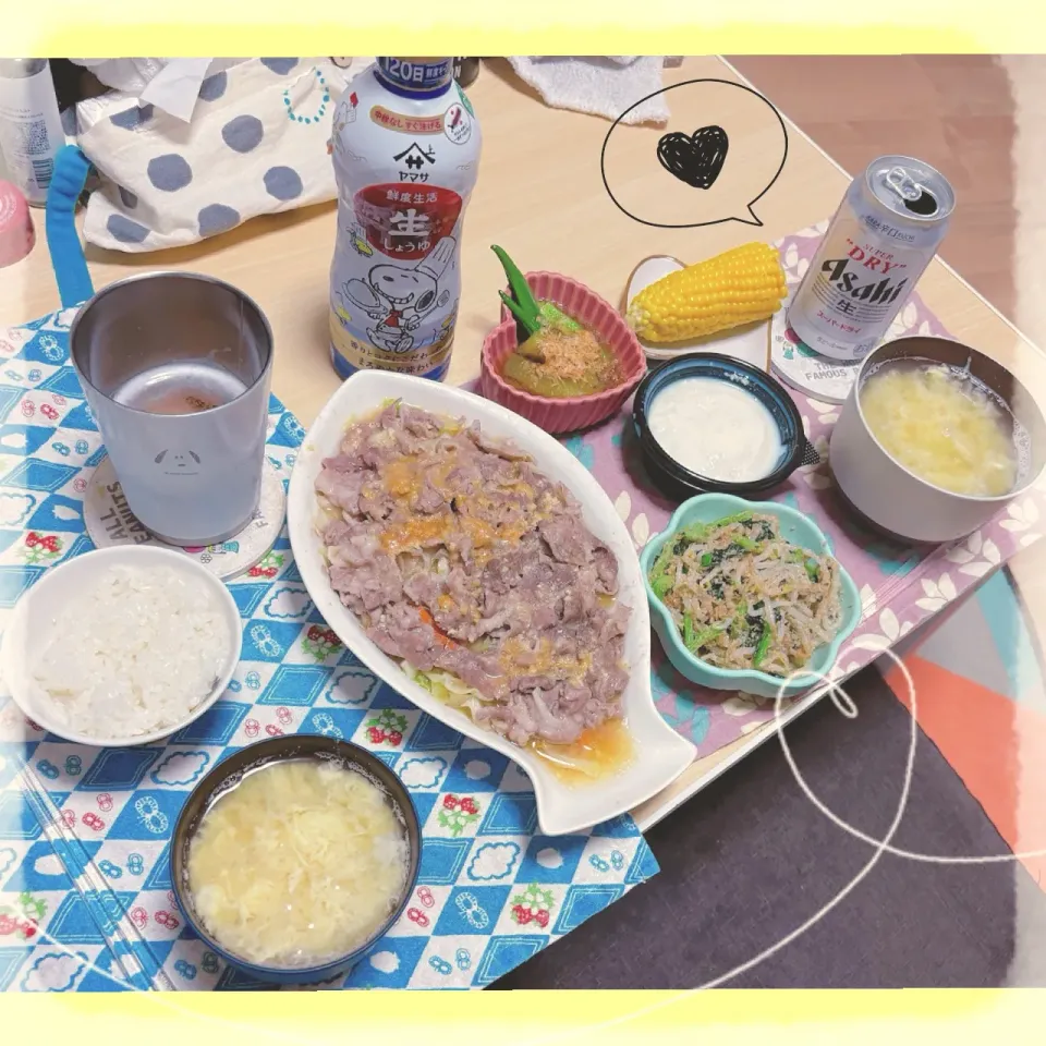 ８／１ ｔｈｒ 晩ごはん🍴＊○°|rinaronarさん