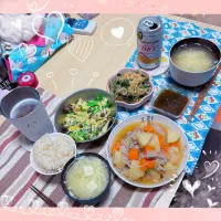 Snapdishの料理写真:８／７ ｗｅｄ 晩ごはん🍴＊○°|rinaronarさん