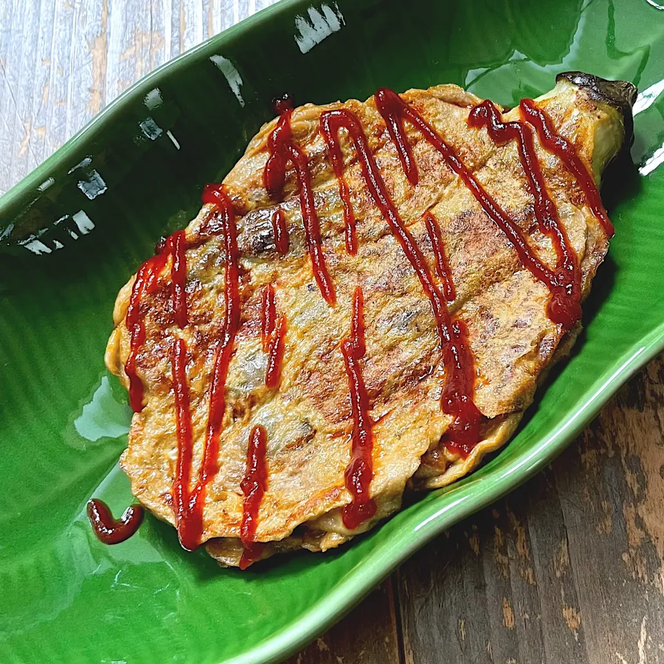 Tortang talong トルタンタロン🇵🇭焼き茄子のオムレツ（ピカタ）|七海さん