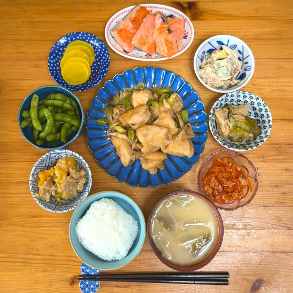 晩ごはん🥢鶏むね肉のオイスターソース炒め|まゆめろさん