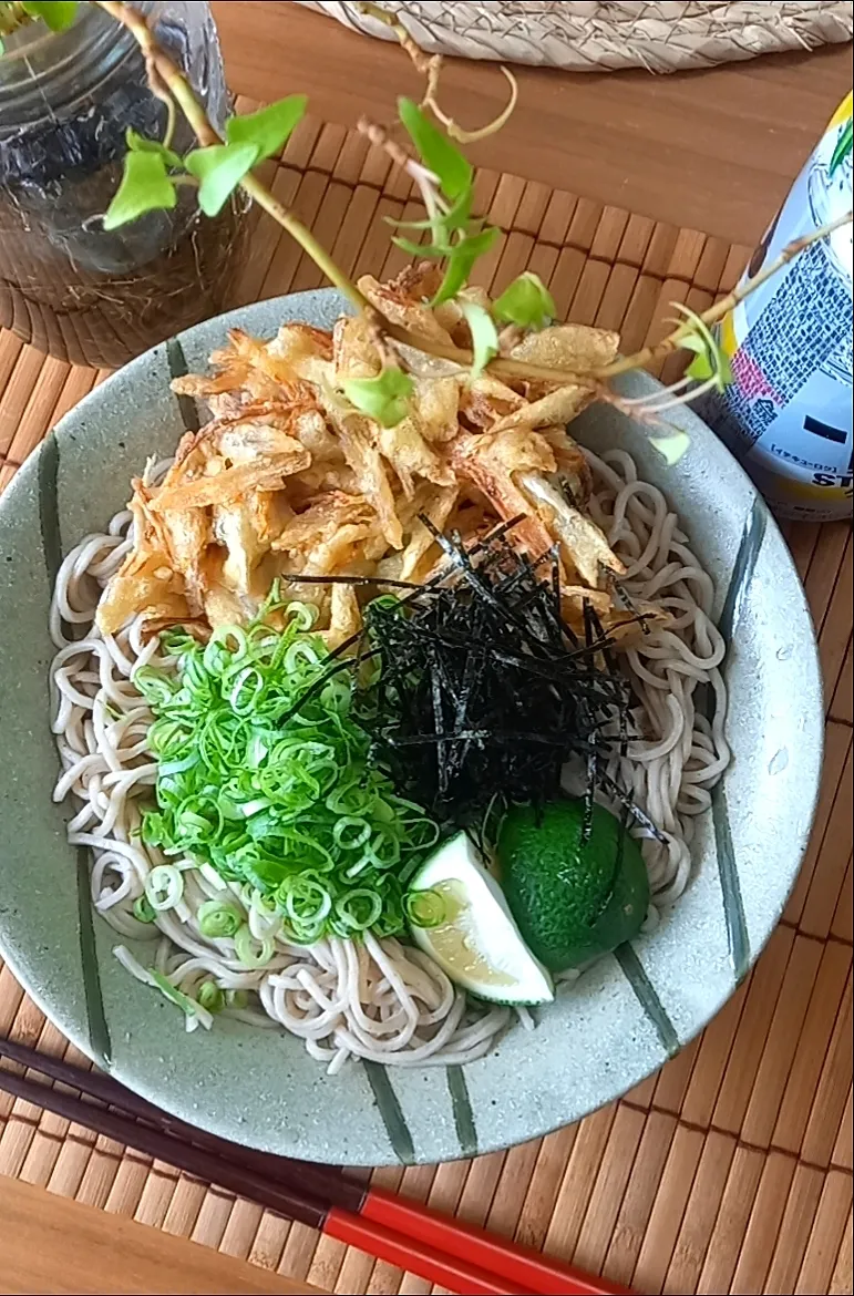 冷やしごぼう天蕎麦|まりおさん