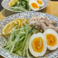 Snapdishの料理写真:冷やし塩レモンラーメン🍋|うららさん