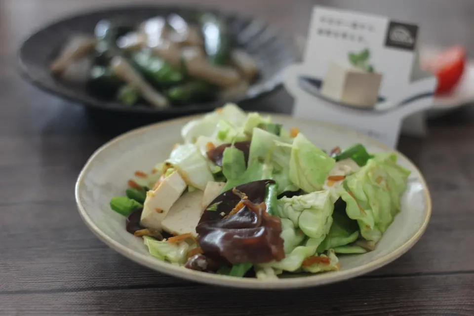 豆腐と干し海老ときくらげのナンプラー野菜炒め|ちいさなしあわせキッチンさん