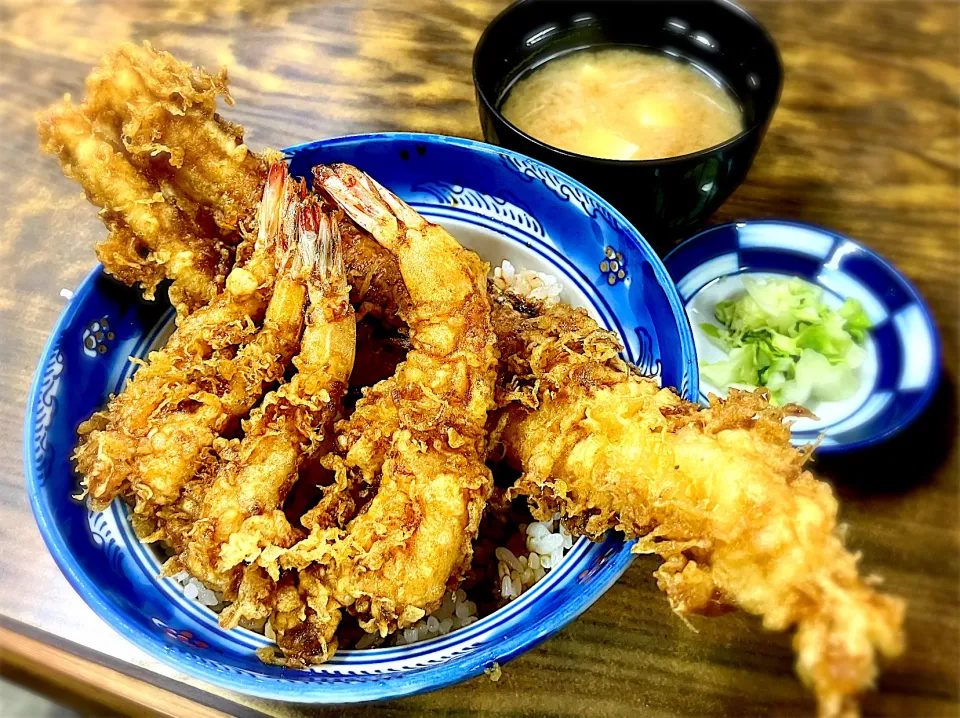 穴子と芝海老の天丼  久しぶりに稲荷町で昼食  これから合羽橋へ|リフルシャッフルさん