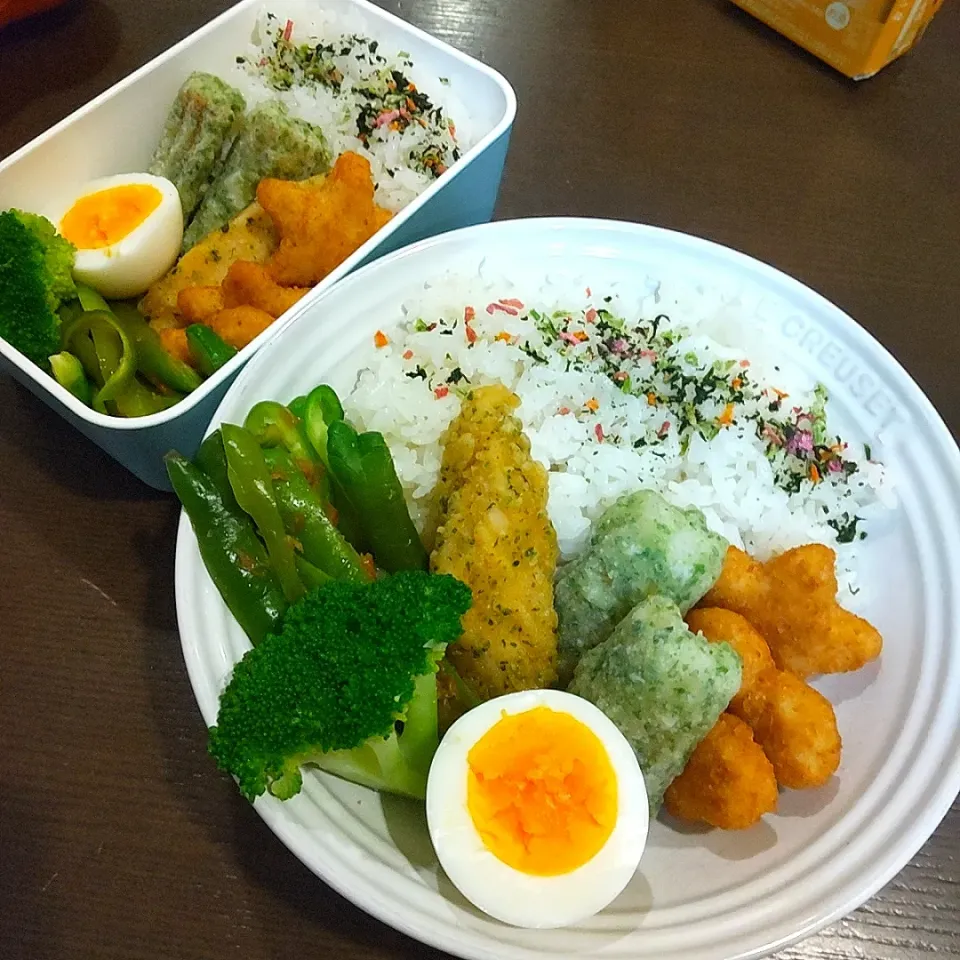 ハートと星のチキンカツ弁当🍱|Rieさん