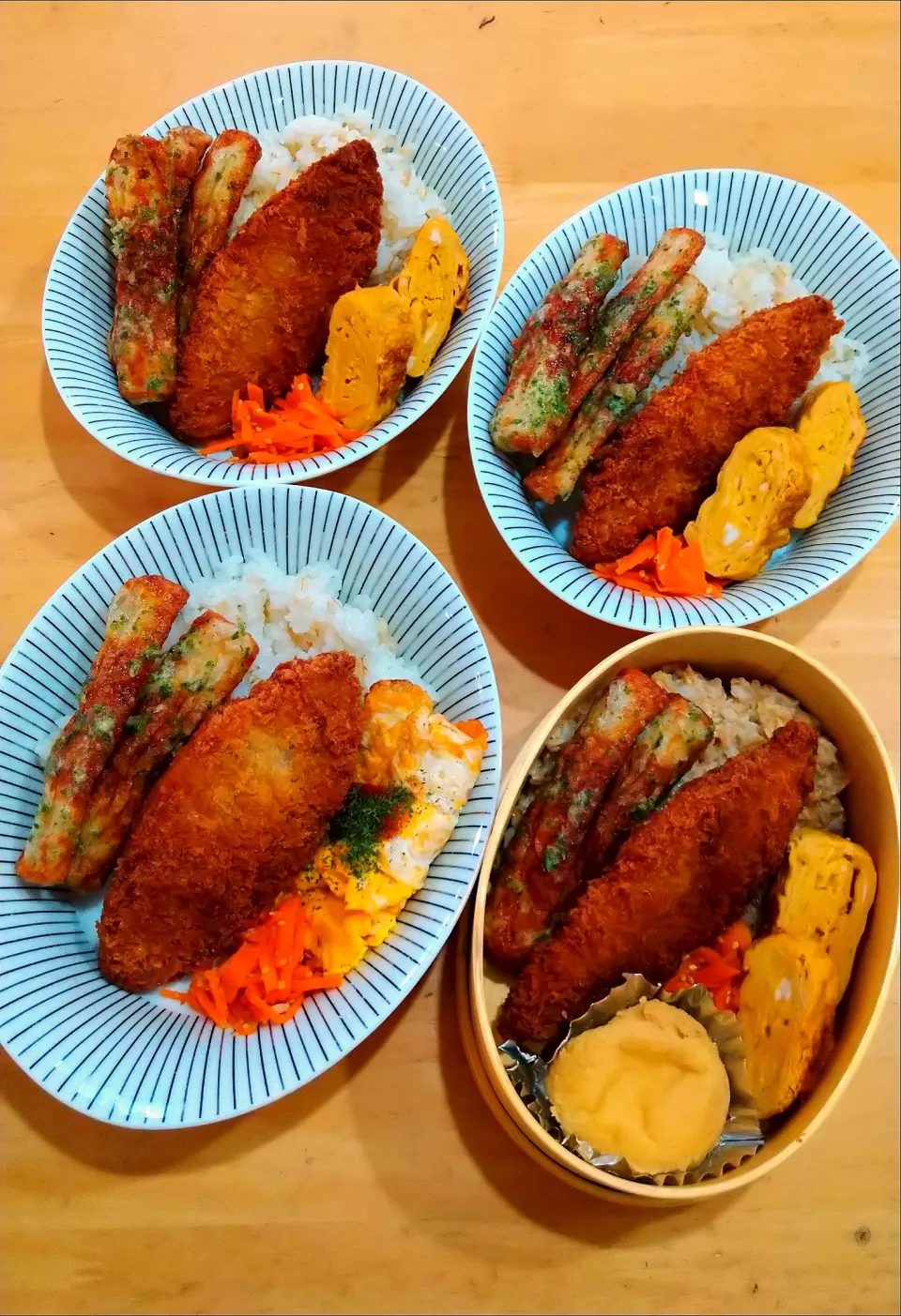 Snapdishの料理写真:白身魚のフライ弁当|NOZUさん