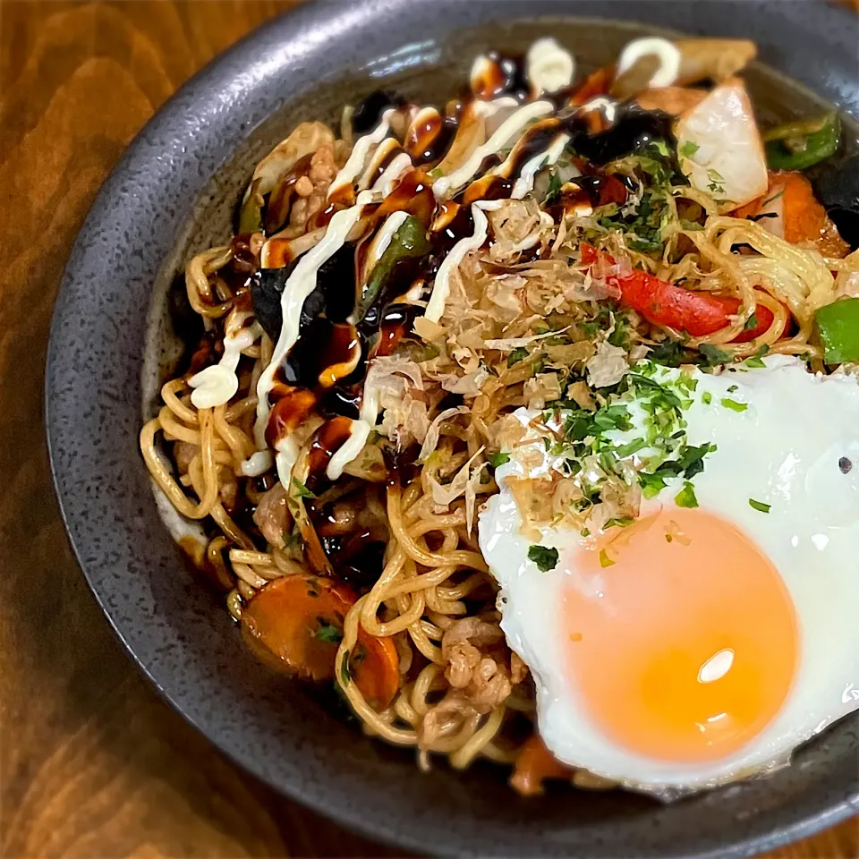 黄身とろーり 焼きそば|ななごさん