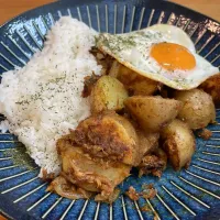 ツナ缶じゃがドライカレー