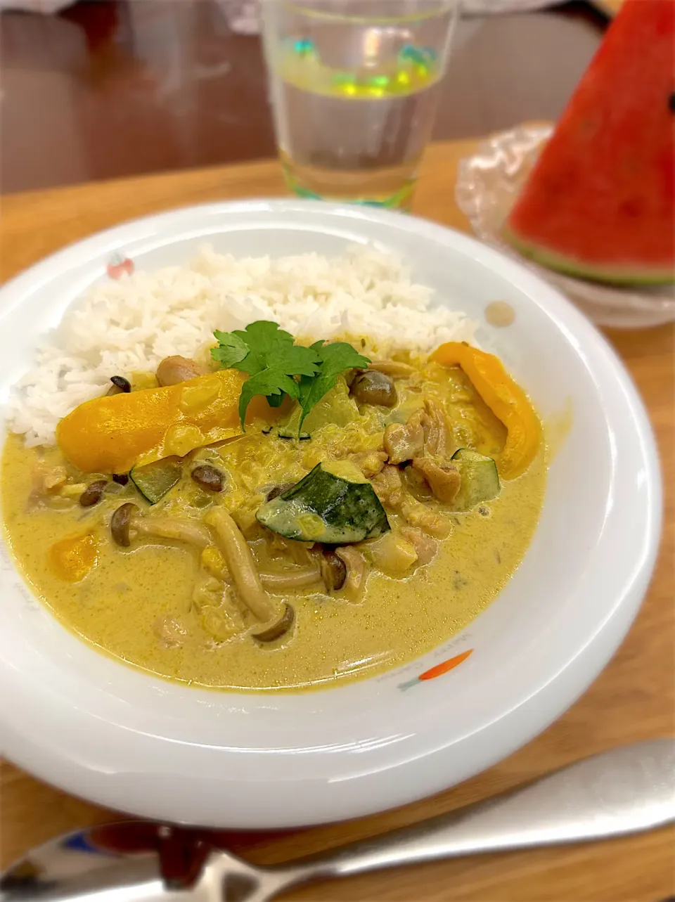 ココナッツチキンカレー|インコさんさん