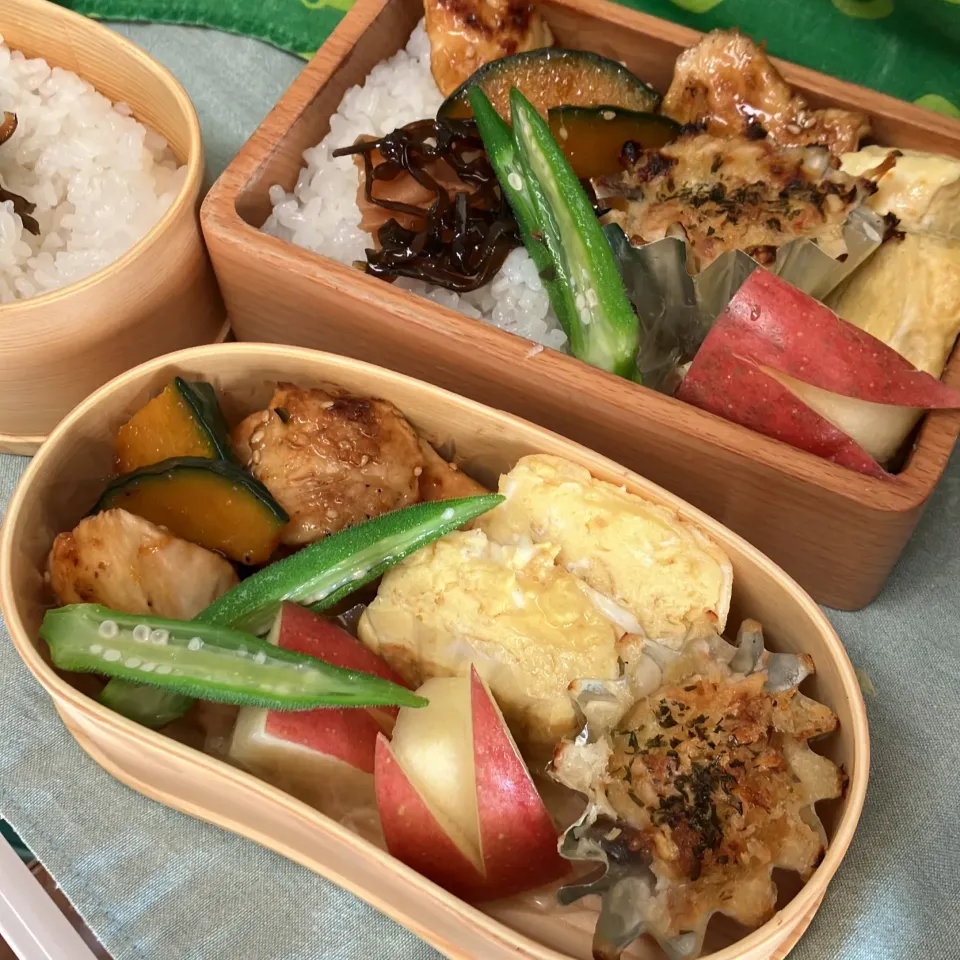 かぼちゃと鶏むねのコチュジャン炒め弁当|たんぽぽさん