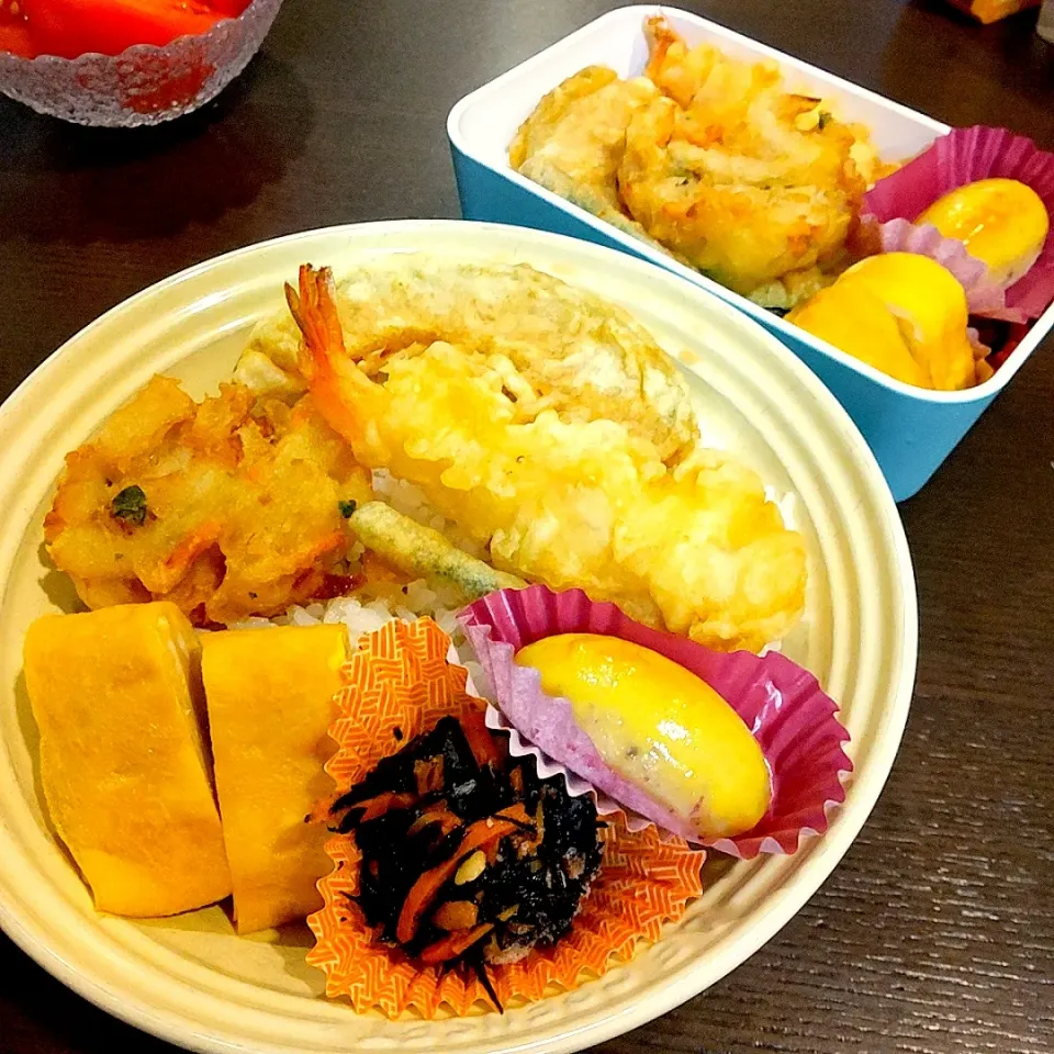 Snapdishの料理写真:天丼弁当🍱|Rieさん