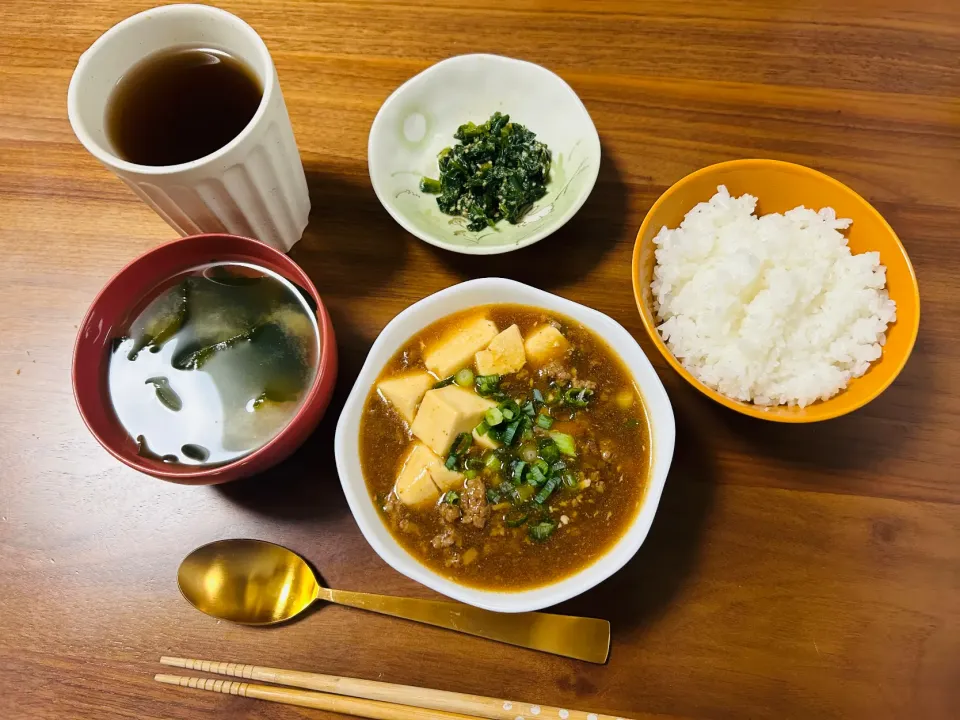 麻婆豆腐ごはん|ねねみんとさん