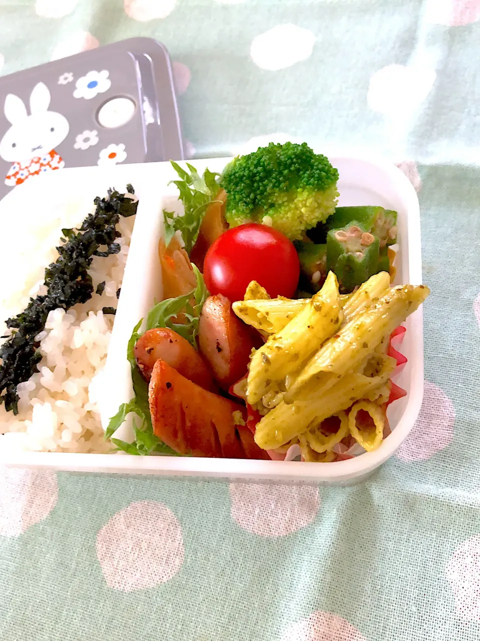 2024.8.24  ＊今日のお弁当＊ジェノベーゼのペンネ♪♪|rinrin*mama*さん